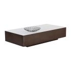 Sunpan Lenay Coffee Table in Dark Bronze