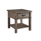 Kincaid Furniture Foundry Drawer End Table in Driftwood
