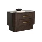 Sunpan Ezekiel Nightstand in Brown
