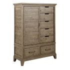Kincaid Furniture Plank Road Wheeler Door Chest in Sandstone