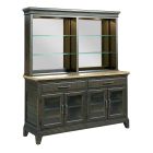 Kincaid Furniture Plank Road Rockland Buffet with Hutch in Charcoal