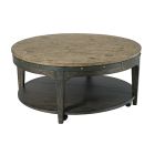 Kincaid Furniture Plank Road Artisans Round Cocktail Table in Charcoal