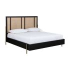 Sunpan Avida Bed King in Gold in Black/Natural