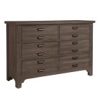 Vaughan Bassett LM Co Home Bungalow Double Dresser - 6 Drawer