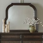 Liberty Furniture Provence Park Curved Mirror in Chateau Brown
