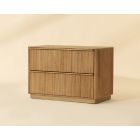 Sunpan Kalla Nightstand (Large) in Rustic Oak
