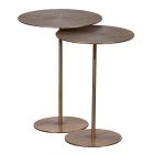 Fairfield Chair Sundries Round Nesting Drink Table in Antique Copper