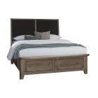 Vaughan Bassett Woodbridge Upholstered Bed with Storage (Black) 