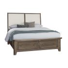 Vaughan Bassett Woodbridge Upholstered Bed with Storage (White) 