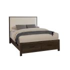Vaughan Bassett Lodge & Loft Uph Storage Bed  ( Ivory Cream)