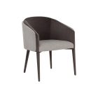 Sunpan Sheva Dining Armchair in Ernst Sandstone / Meg Ash