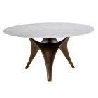 Sunpan Bijon Dining Table 59" in Antique Bronze