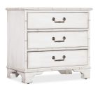 Hooker Furniture Charleston Three-Drawer Nightstand in White Heron