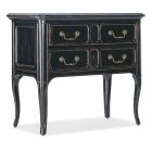 Hooker Furniture Charleston Two-Drawer Nightstand in Black Cherry