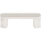 Bernhardt Furniture Axiom Bench in Brushed Silver