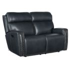 Hooker Furniture Ruthe Zero Gravity Power Recline Loveseat with Power Headrest in Medium Blue