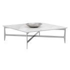 Sunpan Clearwater Coffee Table in Brushed