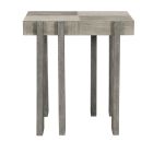 Bernhardt Furniture Foundations Leg Side Table in Dark & Light Shale