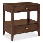 Hooker Furniture Archives Two-Drawer Nightstand in Classic Walnut