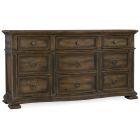 Hooker Furniture Williamson Nine-Drawer Dresser in Multi