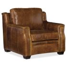 Hooker Furniture Yates Stationary Chair in Natchez Brown