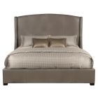 Bernhardt Furniture Cooper Leather Shelter Bed 64" in Espresso