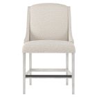 Bernhardt Furniture Slope Fabric Counter Stool in Glacier White