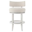 Bernhardt Furniture Hirsch Fabric Counter Stool in Glacier White