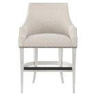 Bernhardt Furniture Keeley Fabric Counter Stool in Glacier White