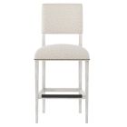 Bernhardt Furniture Moore Fabric Bar Stool in Glacier White