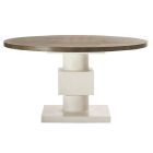 Bernhardt Furniture Newberry Round Dining Table in Rustic Grey/White Plaster