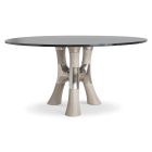 Bernhardt Furniture Dalton 54" Round Dining Table in Light Bronze
