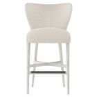 Bernhardt Furniture Kemp Fabric Bar Stool in Glacier White