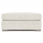 Bernhardt Furniture Helena Fabric Bumper Ottoman in Ivory