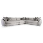 Bernhardt Furniture Moretti Fabric Sectional in Gray