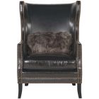 Bernhardt Furniture Kingston Leather Chair in Gray