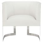Bernhardt Furniture Zola Leather Chair in White