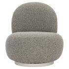 Bernhardt Furniture Lulu Fabric Swivel Chair in Winter White