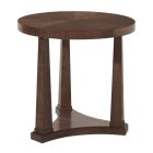 Hooker Furniture Archives Round End Table in Classic Walnut