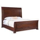 Hooker Furniture Charleston Sleigh Bed in Dark Wood