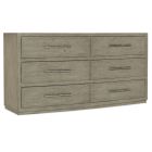 Hooker Furniture Linville Falls Chimney Gap Six Drawer Dresser in Mink