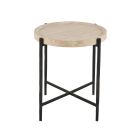 Universal Furniture New Modern Theron Round End Table Travertine