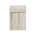 Universal Furniture New Modern Daxton Accent Table in White Travertine