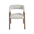 Universal Furniture New Modern Barrel Back Dining Chair in Brown Oak