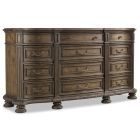 Hooker Furniture Rhapsody Twelve Drawer Dresser in Walnut