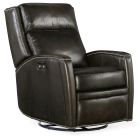 Hooker Furniture Declan Power Swivel Glider Recliner in Brown