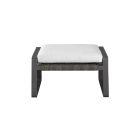 Universal Furniture Coastal Living Outdoor San Clemente Ottoman in Carbon