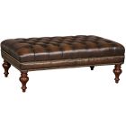 Hooker Furniture Kingley Cocktail Ottoman in Dark Walnut