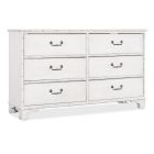 Hooker Furniture Charleston Six-Drawer Dresser in White Heron