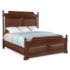 Hooker Furniture Charleston Panel Bed in Dark Wood